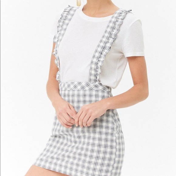 Forever 21 Dresses & Skirts - Forever 21 Plaid Suspenders Dress